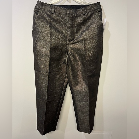 GAP Pants - Gap Metallic Trousers with Gold Tones Size 8 NWT